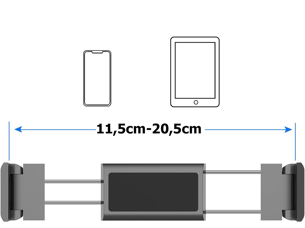 Universalus planšetės/telefono reguliuojamas laikiklis